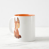 Niedlich Cunning Cartoon Fox Tasse (Vorderseite Links)