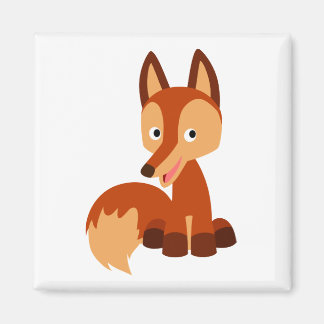 Niedlich Cunning Cartoons Fox Magnet