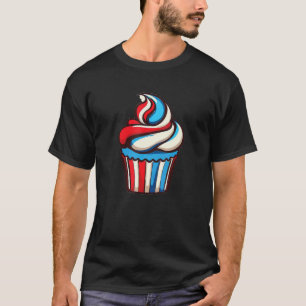 Niedlich Cupcake 4. Juli Colors USA Red W T-Shirt