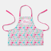 Niedlich Cupcake Dots Girls pink | weiß Schürze (Vorderseite)