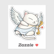Niedlich Cupid Cat Angel