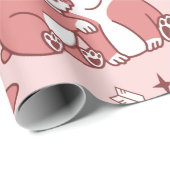 Niedlich Cupid Corgis Wrapping Paper Geschenkpapier (Rolleneckpunkt)