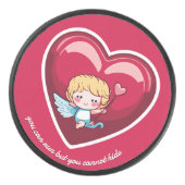 Niedlich Cupid Eishockey Puck (Vorderseite)