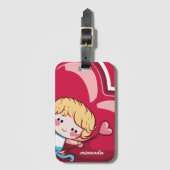 Niedlich Cupid Gepäckanhänger (Vorderseite Vertikal)