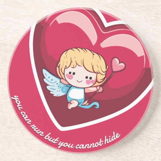 Niedlich Cupid Getränkeuntersetzer (Vorne)