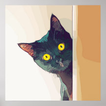 Niedlich Curry Cat digital illustriert entworfen