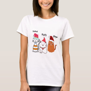 Niedlich Custom Kitty Cat Weihnachten  T-Shirt