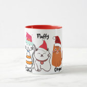 Niedlich Custom Kitty Cat Weihnachten Tasse (Zentrum)