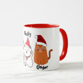 Niedlich Custom Kitty Cat Weihnachten Tasse (VorderseiteRechts)