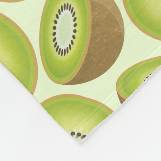 Niedlich Cut Kiwi Muster Fleecedecke (Ecke)