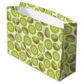 Niedlich Cut Kiwi Muster Große Geschenktüte (Rückseite Schrägansicht)