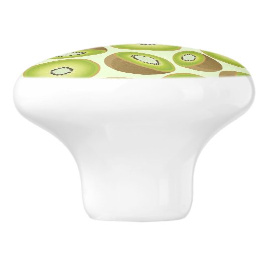 Niedlich Cut Kiwi Muster Keramikknauf (Seitenansicht)