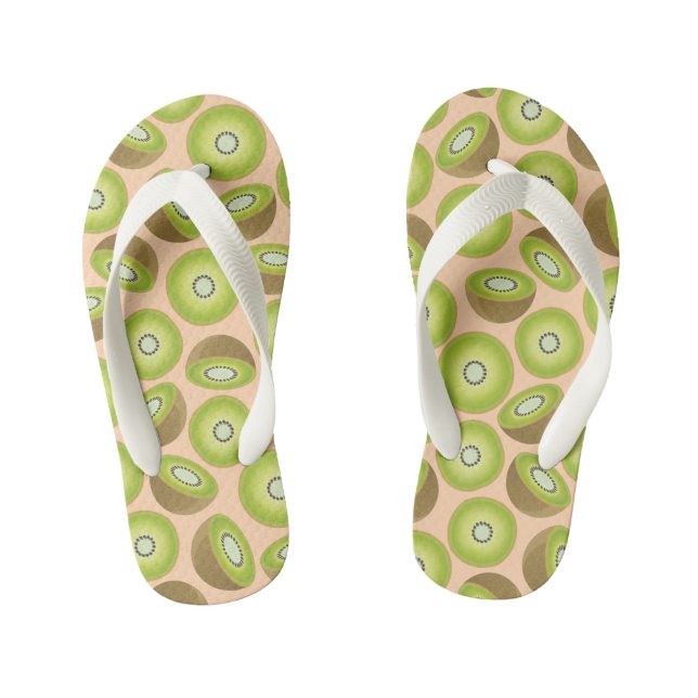 Niedlich Cut Kiwi Muster Kinderbadesandalen (Fußbett)