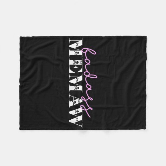 Niedlich D Memaw Funny Skulls Fleecedecke (Vorderseite (Horizontal))