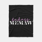 Niedlich D Memaw Funny Skulls Fleecedecke (Vorderseite)