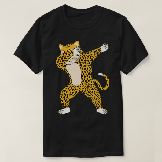 Niedlich Dabbing cheetah Funny cheetah Dab Tshirt (Design vorne)