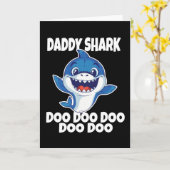 Niedlich Daddy Shark Doo Doo Doo Karte (Gelbe Blume)