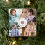 Niedlich Daddy Wir Liebe Sie FotoCollage Keramikornament<br><div class="desc">Custom Niedlich Daddy Wir Liebe Sie Foto Collage Keramik Ornament.</div>