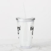 Niedlich Daddys Girl Pink Herz Personalisierte Kin Acryltrinkbecher (Links)