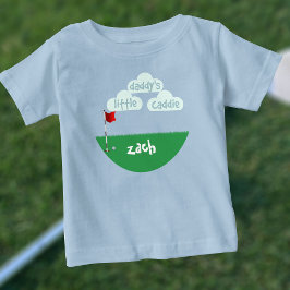 Niedlich Daddy's Little Caddie Junior Golfer Baby T-shirt
