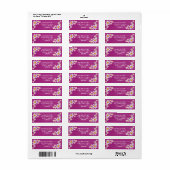 Niedlich Daisies Gouache Custom Fuchsia Rücksendea (Vorne)