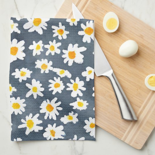 Niedlich Daisy Blume Botanische Musterschule mädch Geschirrtuch (Viertel Falte)