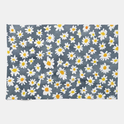 Niedlich Daisy Blume Botanische Musterschule mädch Geschirrtuch (Horizontal)