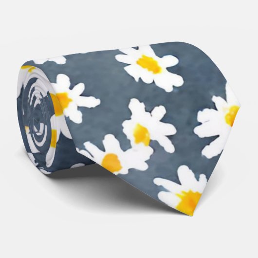 Niedlich Daisy Blume Botanische Musterschule mädch Krawatte (Gerollt)