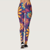 Niedlich Daisy Blume Botanische Musterschule mädch Leggings (Rückseite)