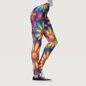 Niedlich Daisy Blume Botanische Musterschule mädch Leggings (Rechts)