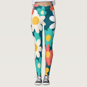 Niedlich Daisy Blume Botanische Musterschule mädch Leggings