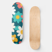 Niedlich Daisy Blume Botanische Musterschule mädch Skateboard (Vorderseite)