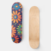 Niedlich Daisy Blume Botanische Musterschule mädch Skateboard (Vorderseite)