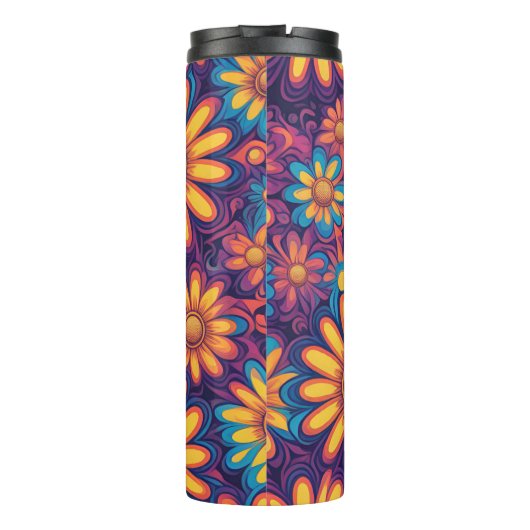 Niedlich Daisy Blume Botanische Musterschule mädch Thermosbecher (Rückseite)