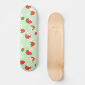 Niedlich Daisy Blume Erdbeere Weihnachts Muster Skateboard (Vorderseite)