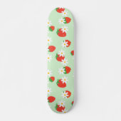 Niedlich Daisy Blume Erdbeere Weihnachts Muster Skateboard (Vorne)