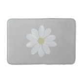 Niedlich Daisy Blume Simple Silver Gray Badematte (Vorderseite)