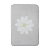 Niedlich Daisy Blume Simple Silver Gray Badematte (Vorderseite Vertikal)