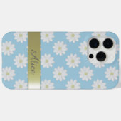 Niedlich Daisy Blume Sky Blue Floral Daisies Case-Mate iPhone Hülle (Rückseite (Horizontal))