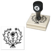 Niedlich Daisy floral CUSTOM Ihren eigenen Text hi Gummistempel (Stempel)