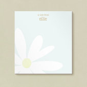 Niedlich Daisy Floral Personalisiert Notepad Notizblock