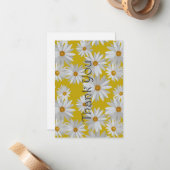 Niedlich Daisy Gemustert Vielen Dank Mitteilungskarte (Vorderseite/Rückseite Beispiel)