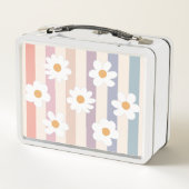 Niedlich Daisy Pattern Girly Metall Brotdose (Rückseite)