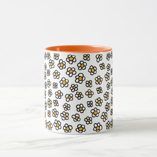 Niedlich Daisy Pattern Tasse (Zentrum)