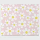 Niedlich Daisy Pink Geschenkpapier (Flach)