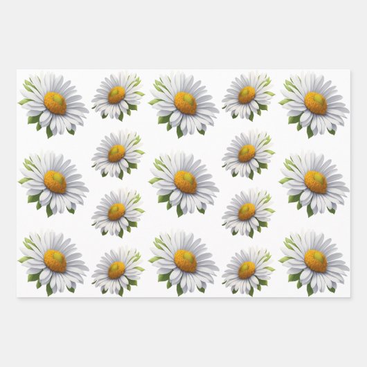 Niedlich Daisy — Power von Blume Geschenkpapier Set (Vorderseite 3)