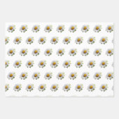 Niedlich Daisy — Power von Blume Geschenkpapier Set (Vorderseite)