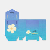 Niedlich Daisy Turquoise Vielen Dank Baby Dusche Geschenkschachtel (Ungefaltet)