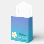 Niedlich Daisy Turquoise Vielen Dank Baby Dusche Geschenkschachtel (Geöffnet)