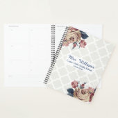 Niedlich Damask Floral Personalisiert Teacher Plan Planer (Anzeige)